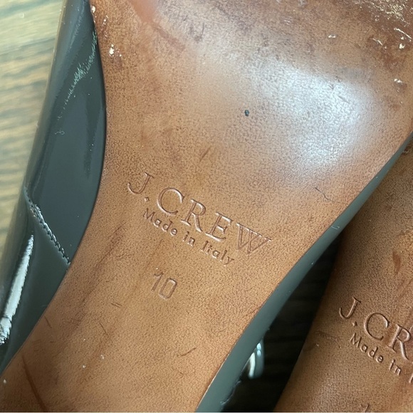 J. Crew Mona Mary Jane Pumps Heel Dark Gray Size 10 - Picture 10 of 13